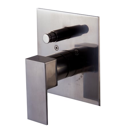 Alfi Brand Brushed Nickel Modern Sqr Pressure Balanced Shower Mixer W/ Diverter AB6801-BN